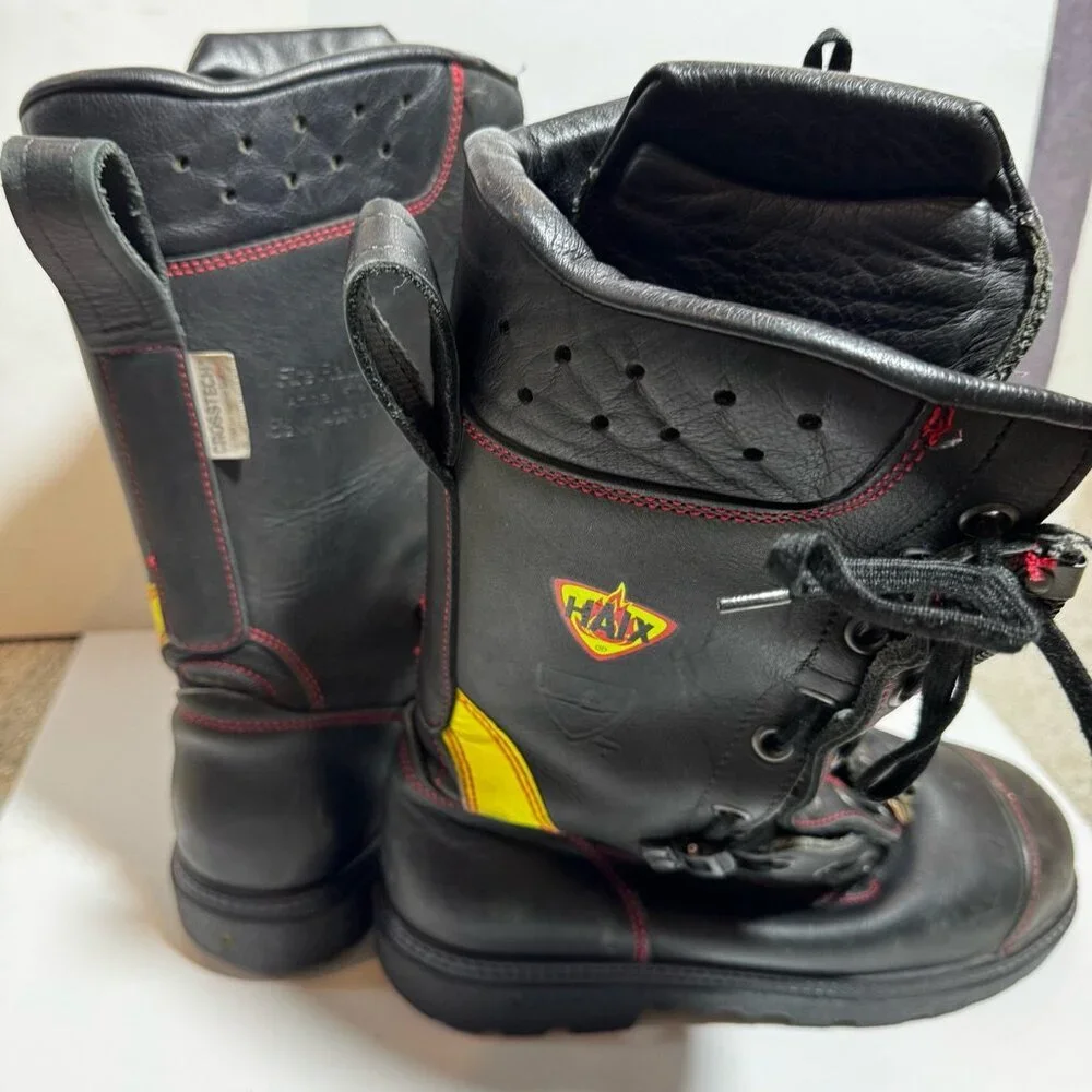 Haix Fire Flash Firefighter Safety Tow Boots Crosstech Black 8.5 EU 41 Workwear